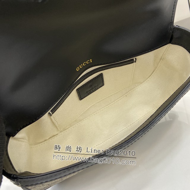 Gucci專櫃古馳最新款Horsebit 1955系列小號手提單肩斜挎女包 jh2053型號：815206